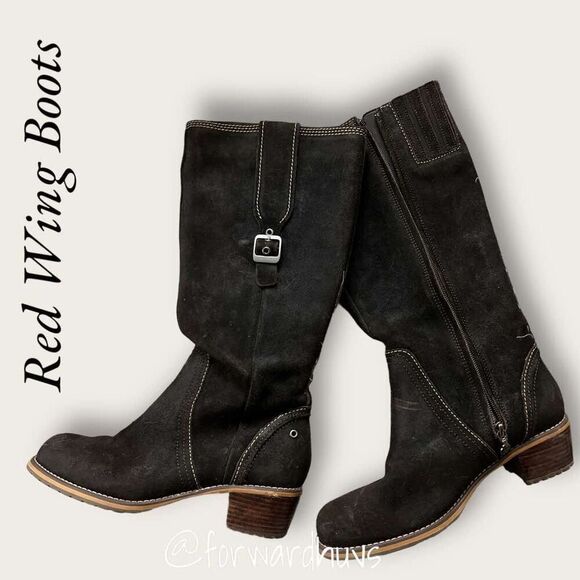 Red Wing Boots Brown Suede Size 7.5 D - Picture 3 of 12